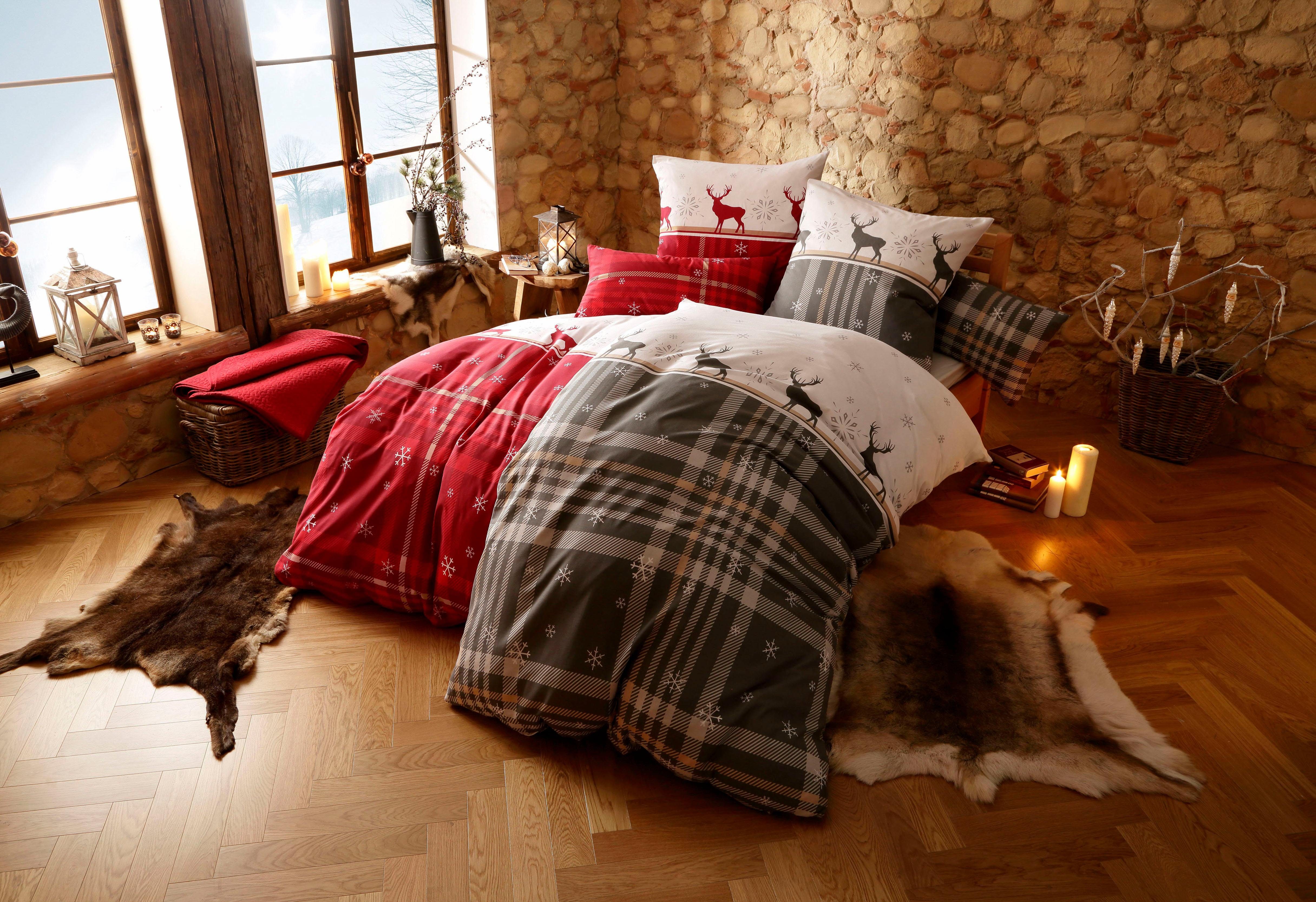 my home Bettwäsche Wenda, Polycotton recycelt, günstig online kaufen