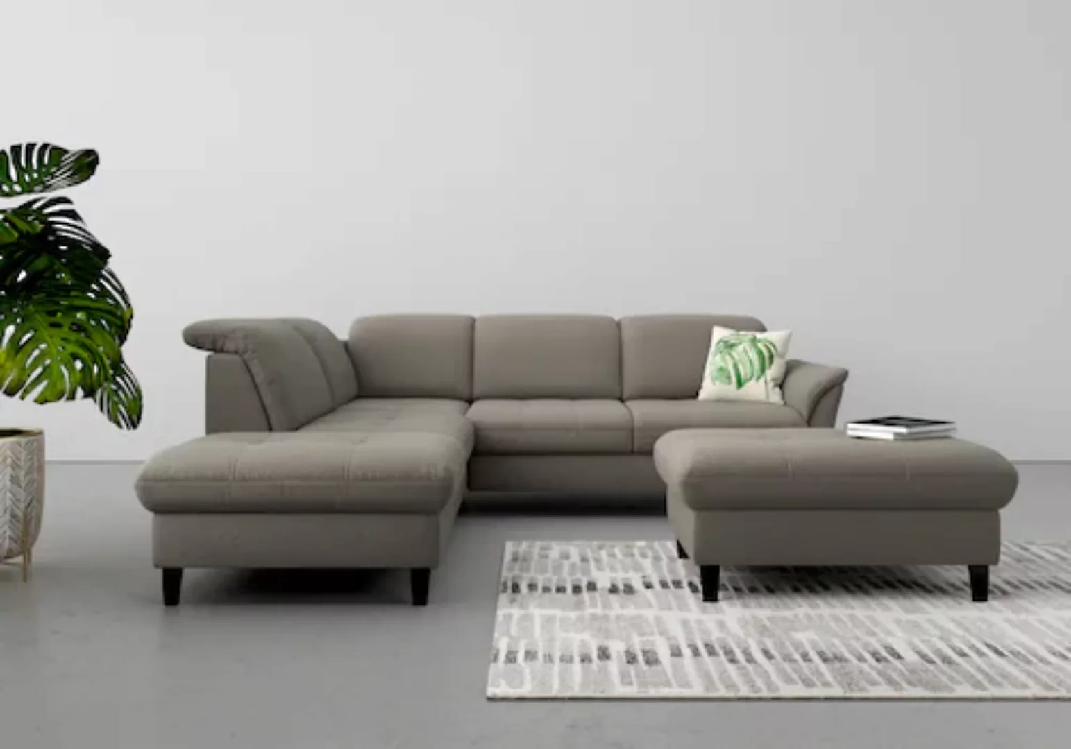 sit&more Ecksofa "Maggiore L-Form", wahlweise mit Kopfteilverstellung, Bett günstig online kaufen