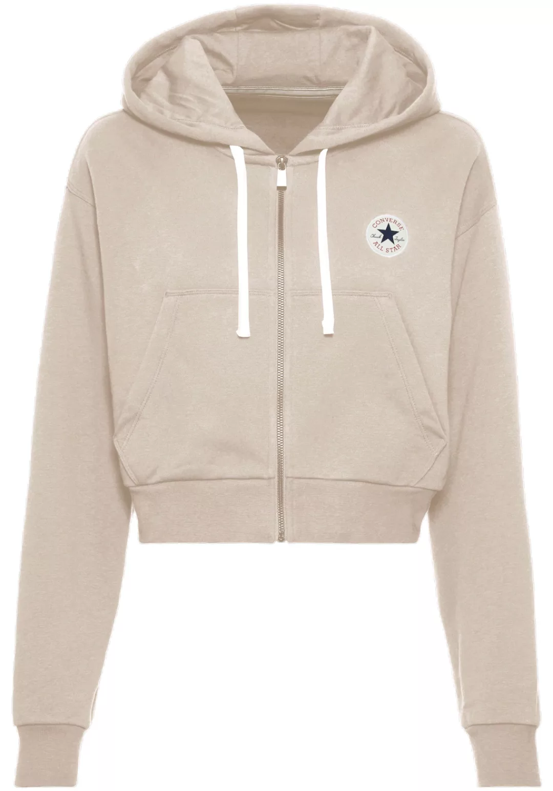 Converse Sweatjacke "WOMENS CONVERSE RETRO FULL-ZIP HOODIE", cropped günstig online kaufen