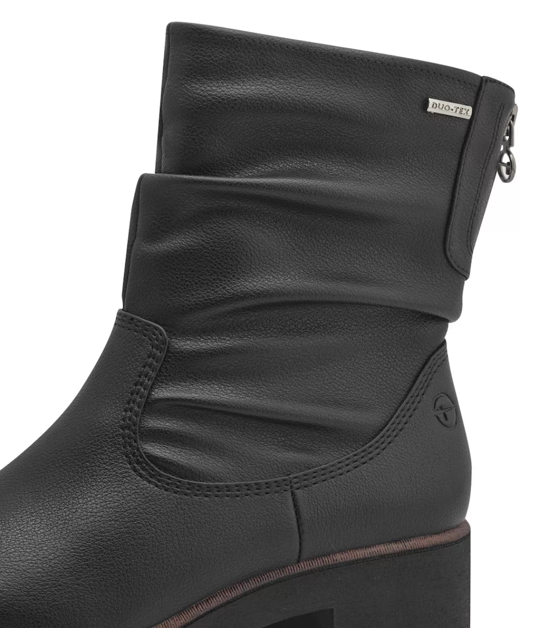 Tamaris Winterstiefelette, Blockabsatz, Winterboots mit Falten am slouchy S günstig online kaufen