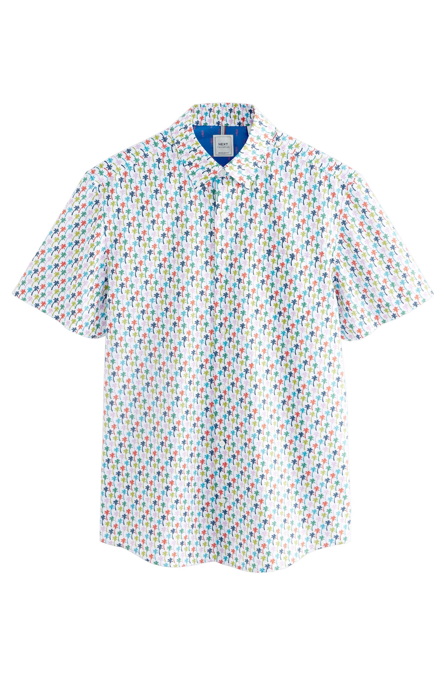 Next Businesshemd Oxford-Kurzarmhemd mit Print (1-tlg) günstig online kaufen