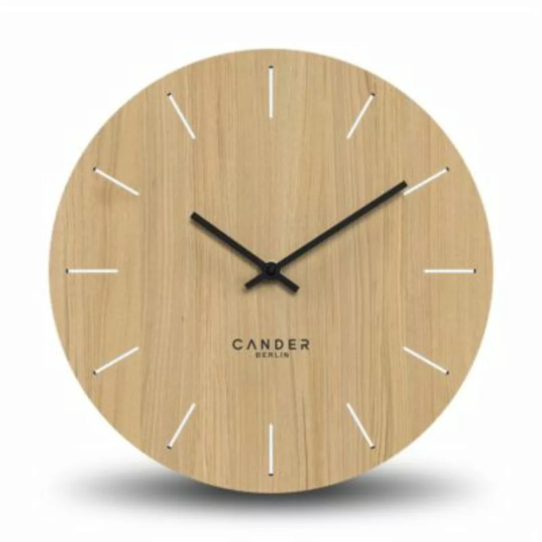 CANDER BERLIN Lautlose Wanduhr braun günstig online kaufen