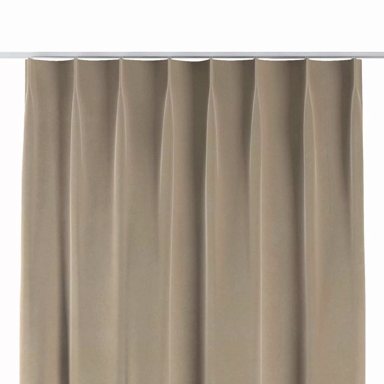 Vorhang mit flämischen 1-er Falten, beige, Crema (185-84) günstig online kaufen