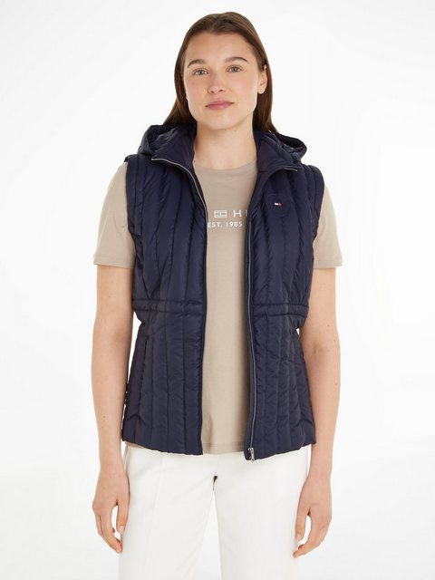 Tommy Hilfiger Daunenweste "FEMININE LW DOWN VEST", mit Logostickerei günstig online kaufen