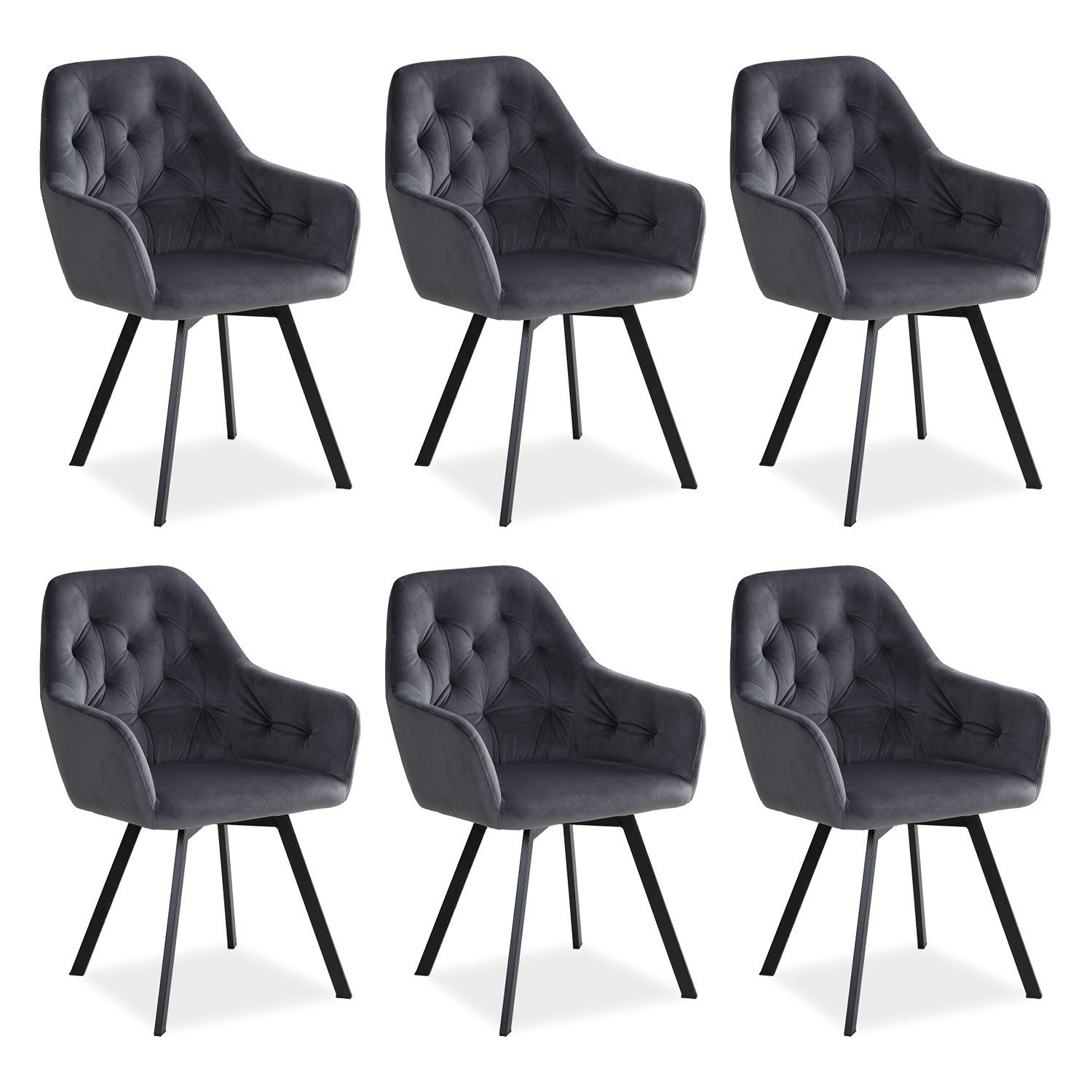 Homestyle4u Polsterstuhl Polstersessel Stühle Küche Esszimmerstuhl günstig online kaufen
