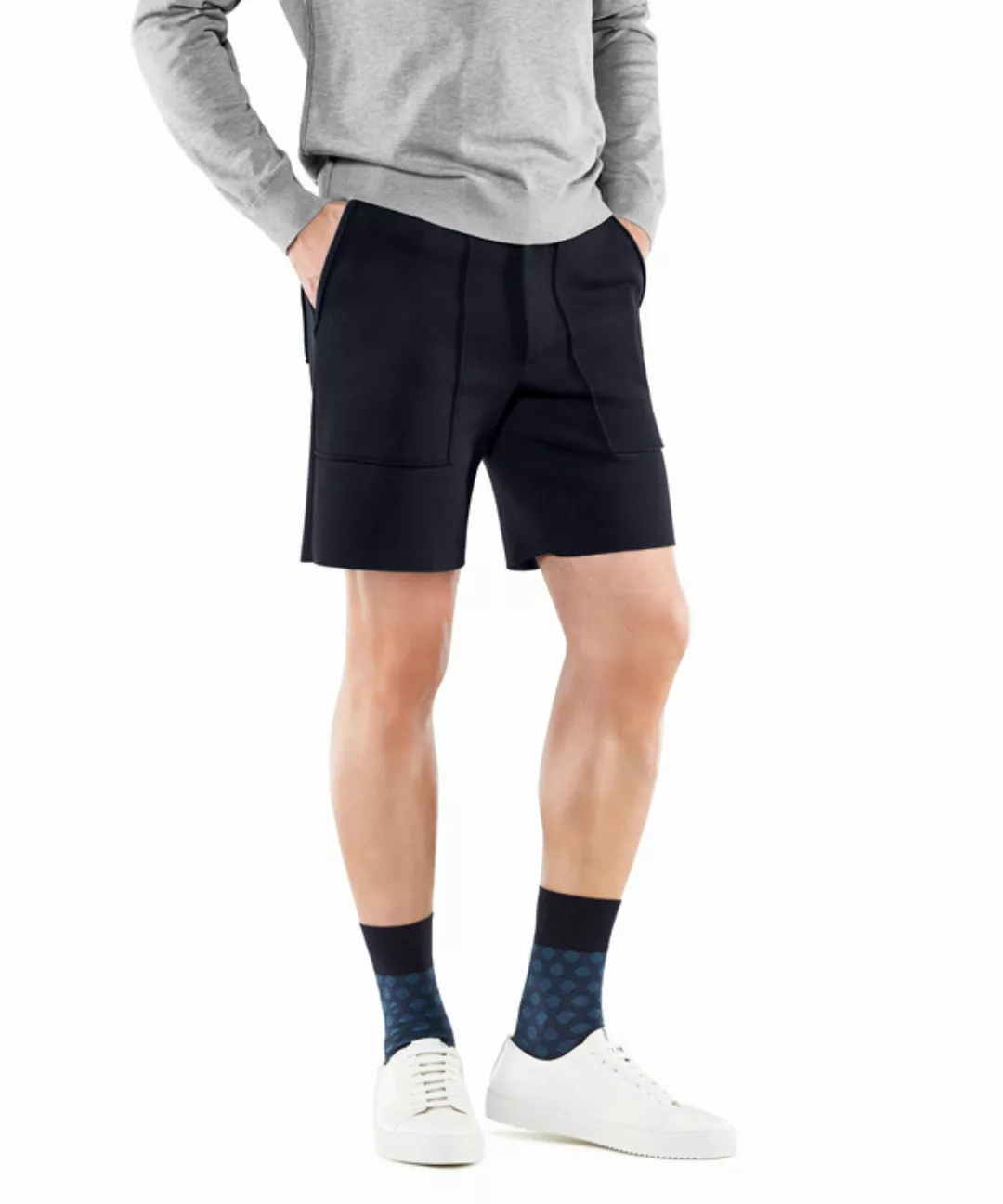 FALKE Herren Shorts, L, Blau, Uni, Baumwolle, 60055-643704 günstig online kaufen