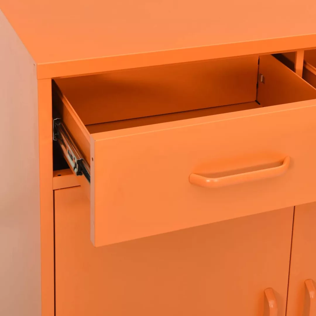 Lagerschrank Orange 80x35x101,5 Cm Stahl günstig online kaufen