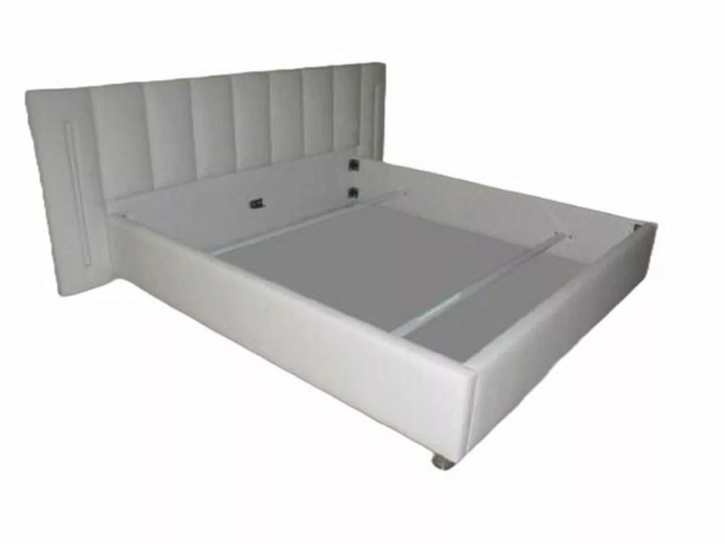 JVmoebel Bett Leder Design Bett Doppel Betten Ehe Modernes Hotel Gestell Lu günstig online kaufen