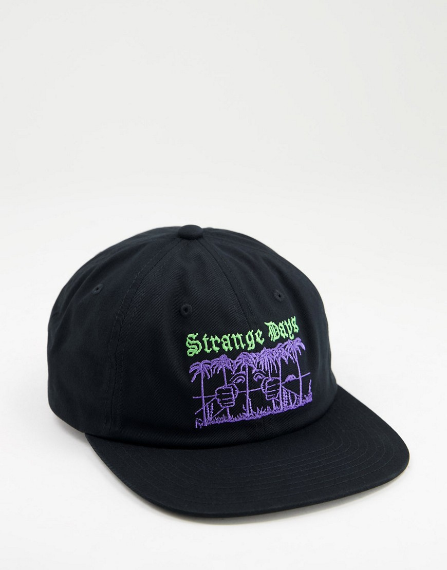 Obey – Snapback-Cap in Schwarz mit „Strange Days“-Schriftzug günstig online kaufen