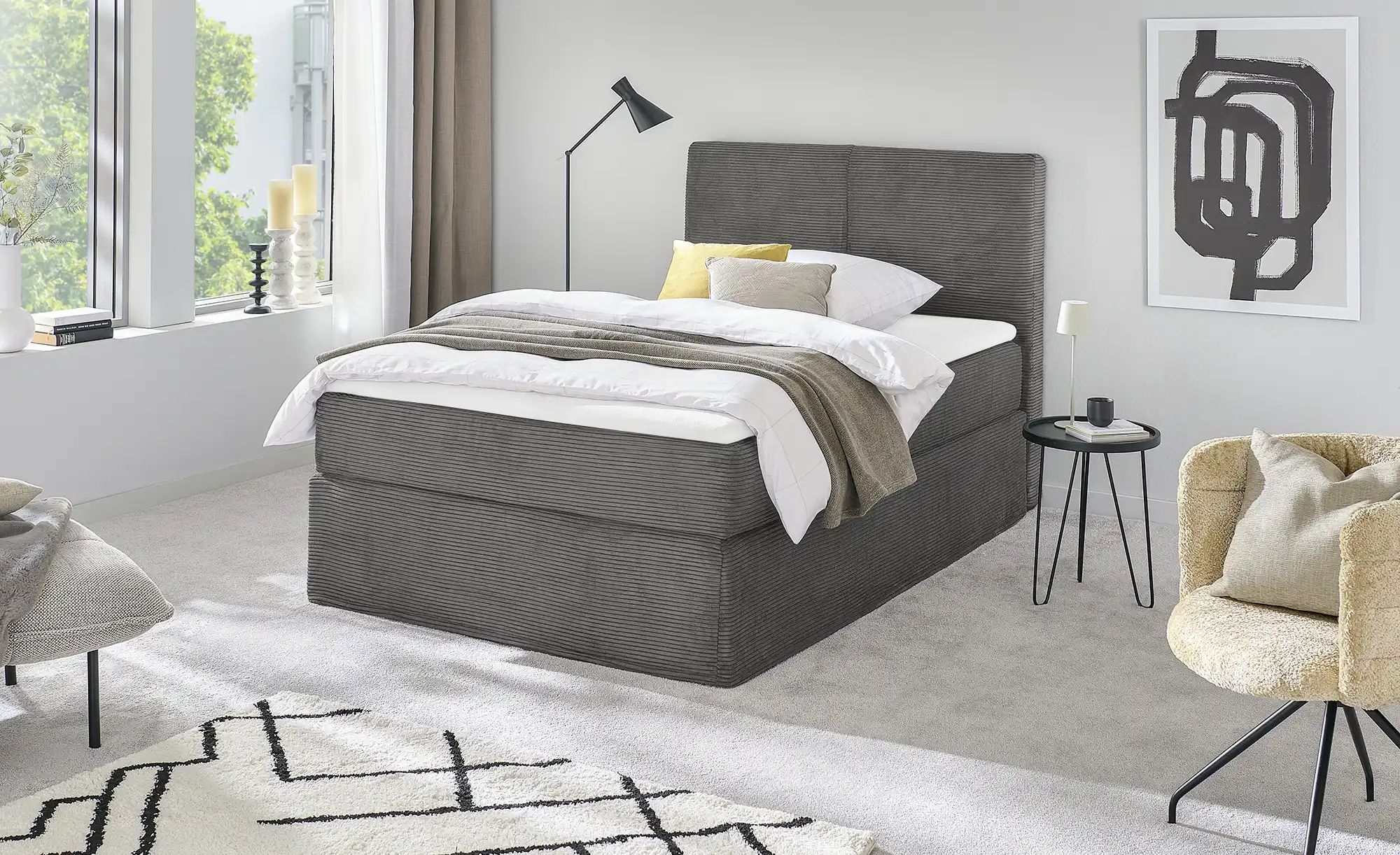 Boxi Boxspringbett  Boxi Classic ¦ grau ¦ Maße (cm): B: 140 H: 125 Betten > günstig online kaufen