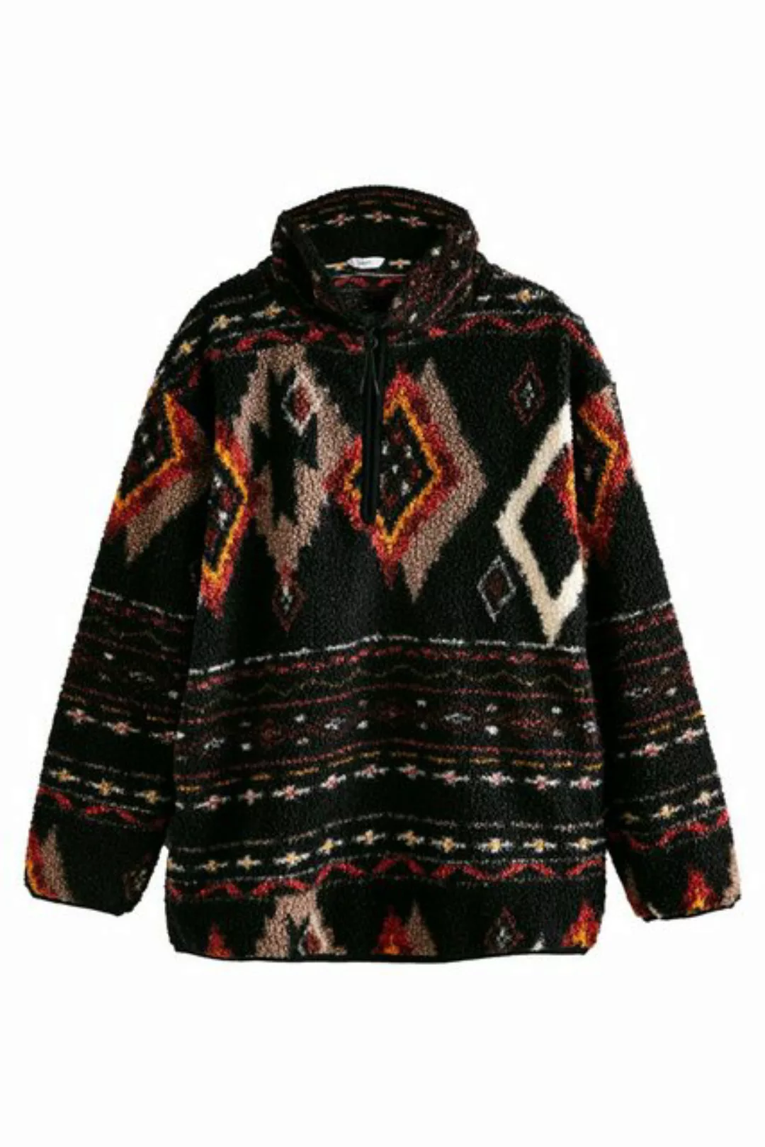 Next Fleecepullover Outdoor Next Elements Fleece-Troyer mit Teddyfell (1-tl günstig online kaufen