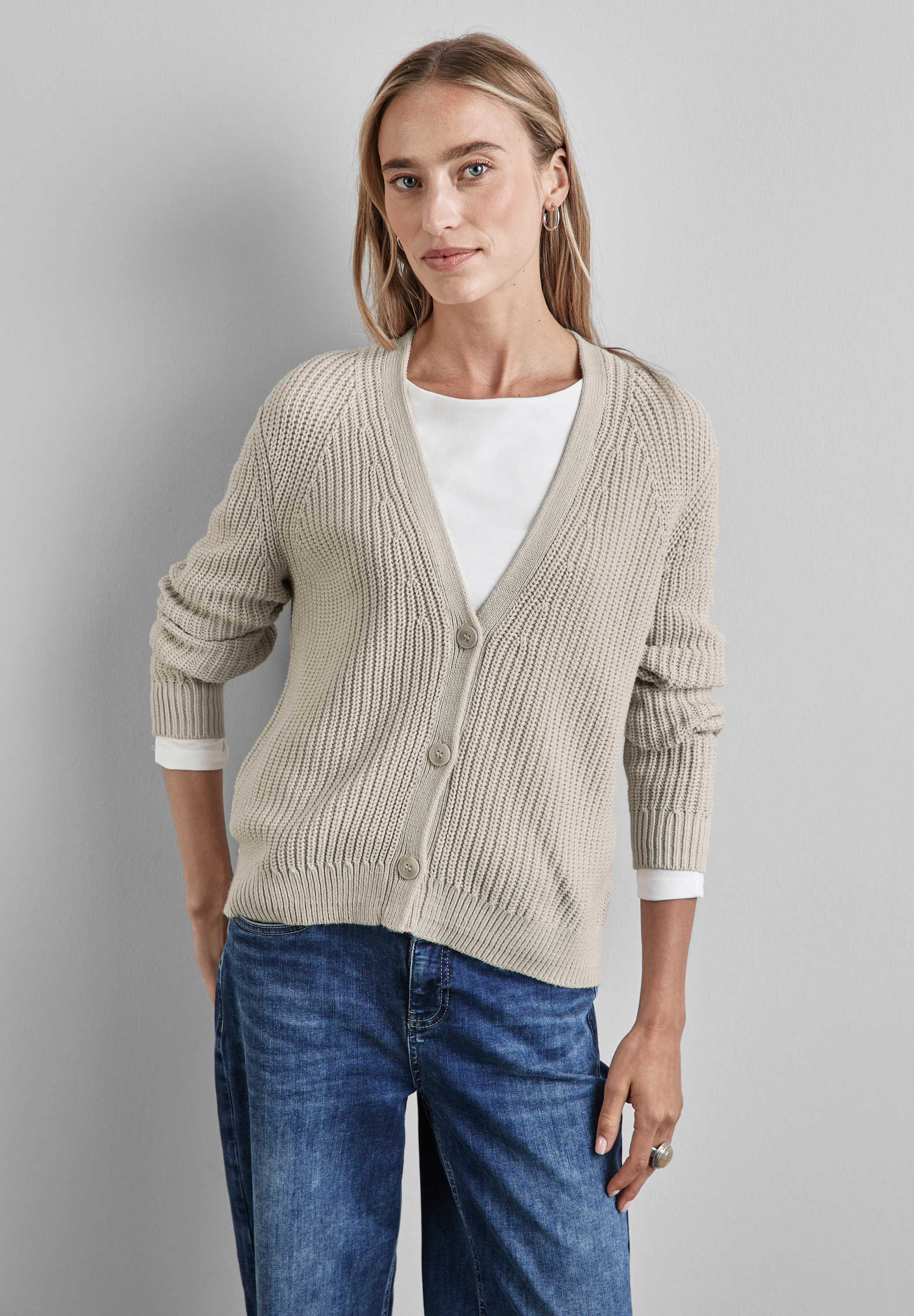 STREET ONE Cardigan, mit V-Ausschnitt günstig online kaufen