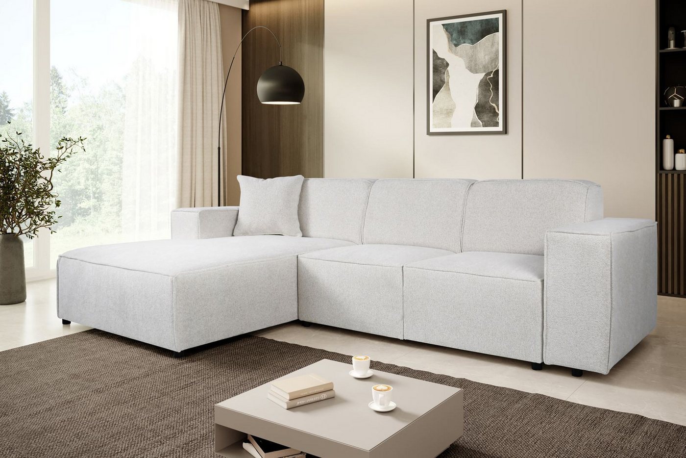 Beautysofa Ecksofa PEDRO, Breite: 267cm, viele Farbvarianten günstig online kaufen