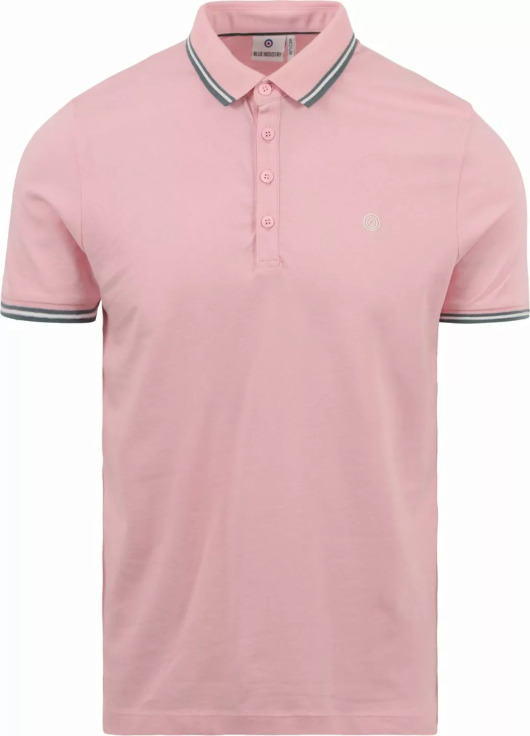 Blue Industry Piqué Poloshirt Rosa - Größe M günstig online kaufen