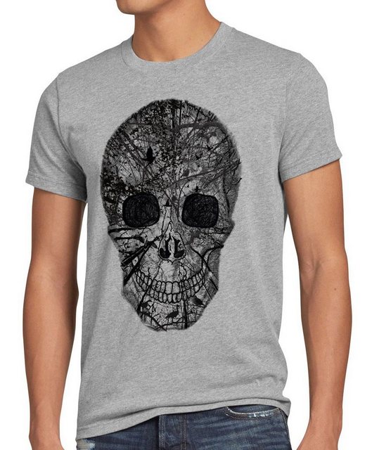 style3 T-Shirt Skull Totenkopf rocker club biker heavy horror kopchen Skele günstig online kaufen