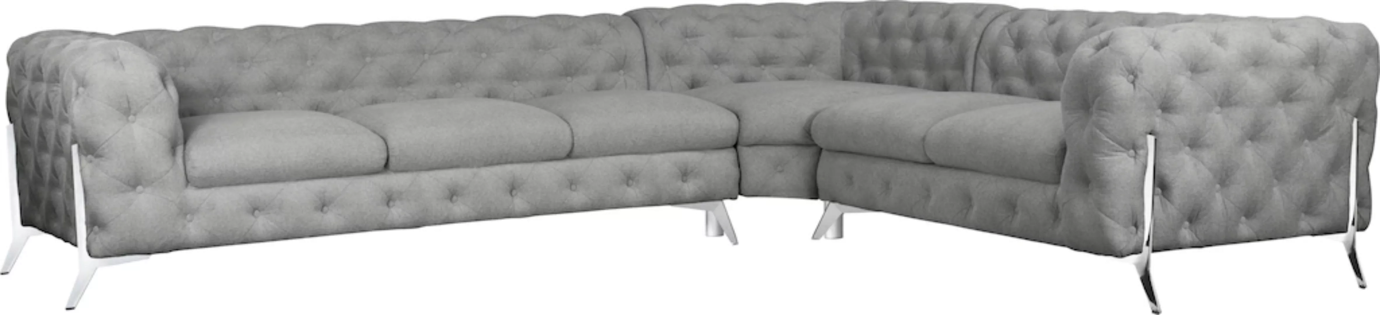 Leonique Chesterfield-Sofa "Amaury L-Form" günstig online kaufen