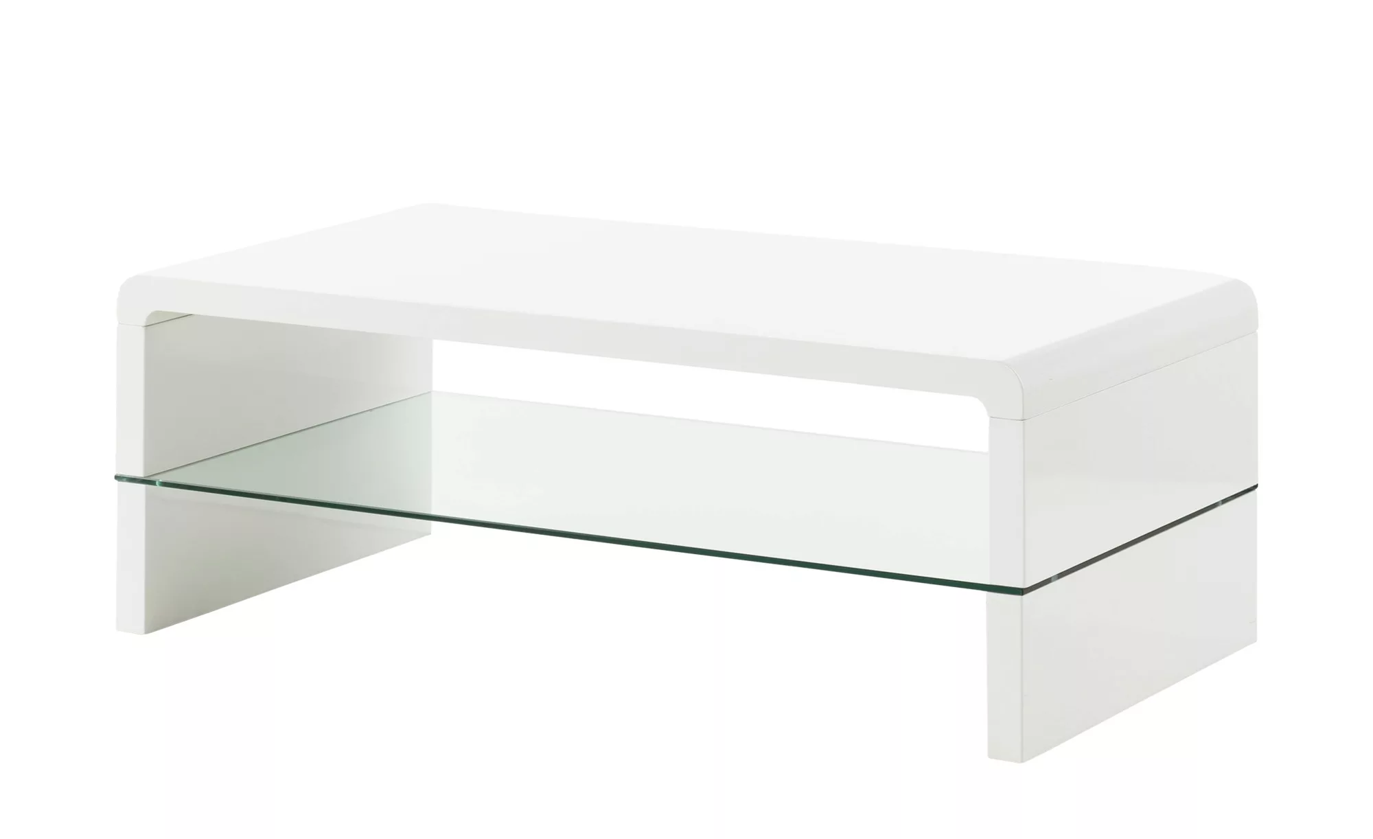 Couchtisch weiß Glas - weiß - 60 cm - 40 cm - Tische > Couchtische - Möbel günstig online kaufen