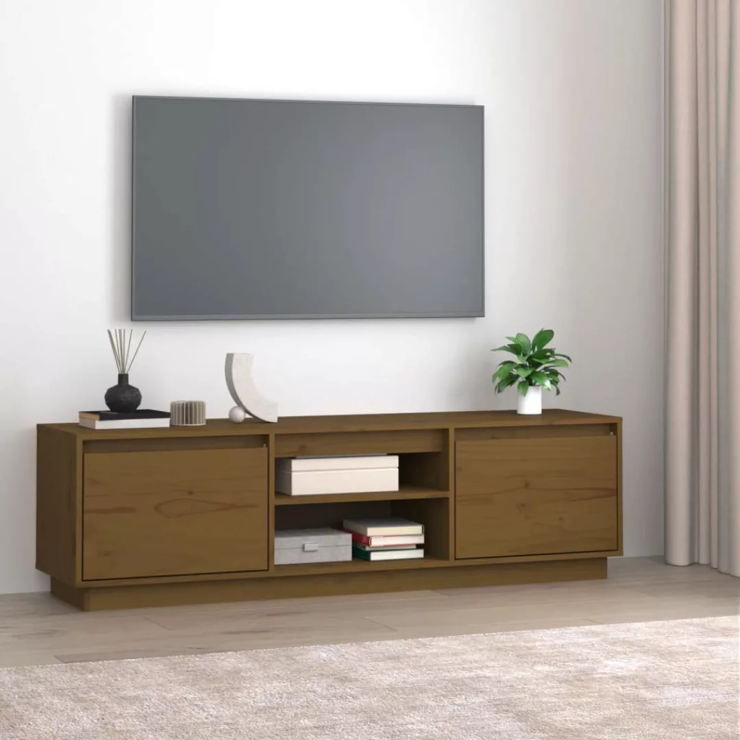 Vidaxl Tv-schrank Honigbraun 140x35x40 Cm Massivholz Kiefer günstig online kaufen