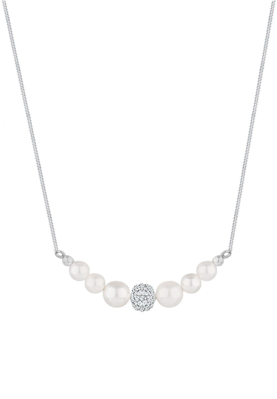 Elli Perlenkette Synthetische Perle Weiß 925 günstig online kaufen
