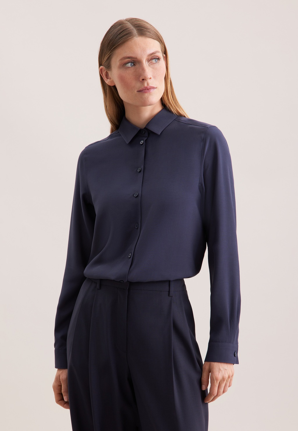 seidensticker Hemdbluse, 1/1 Uni günstig online kaufen