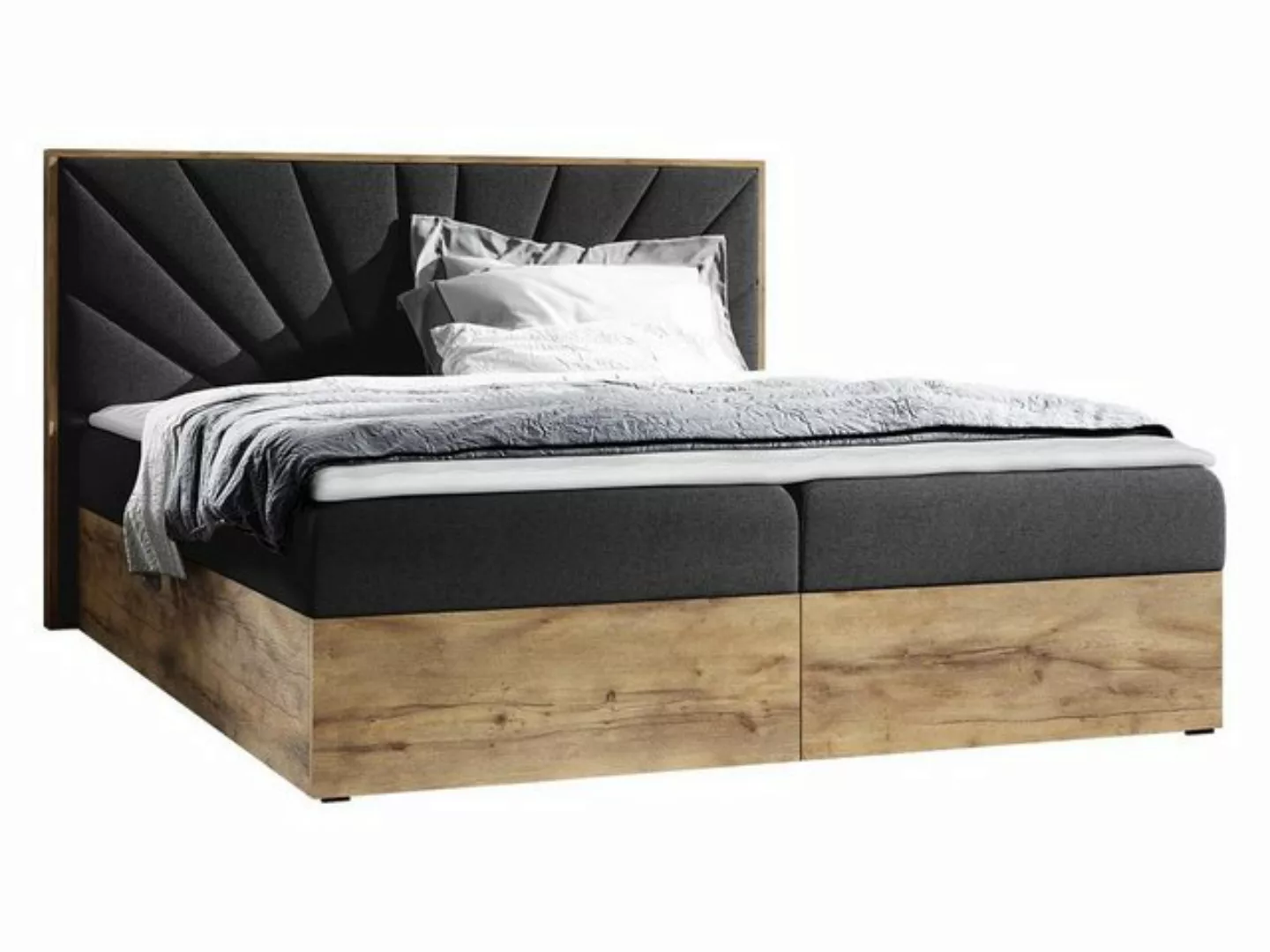 MIRJAN24 Boxspringbett Wood VII (mit zwei Bettkästen für die Bettwäsche), P günstig online kaufen