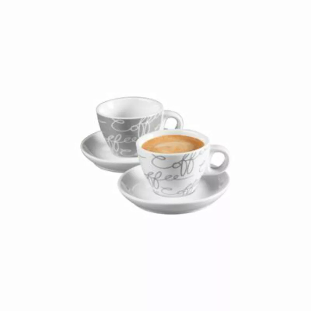 Ritzenhoff & Breker CORNELLO Espresso Set grau 4-teilig Kaffeebecher bunt günstig online kaufen