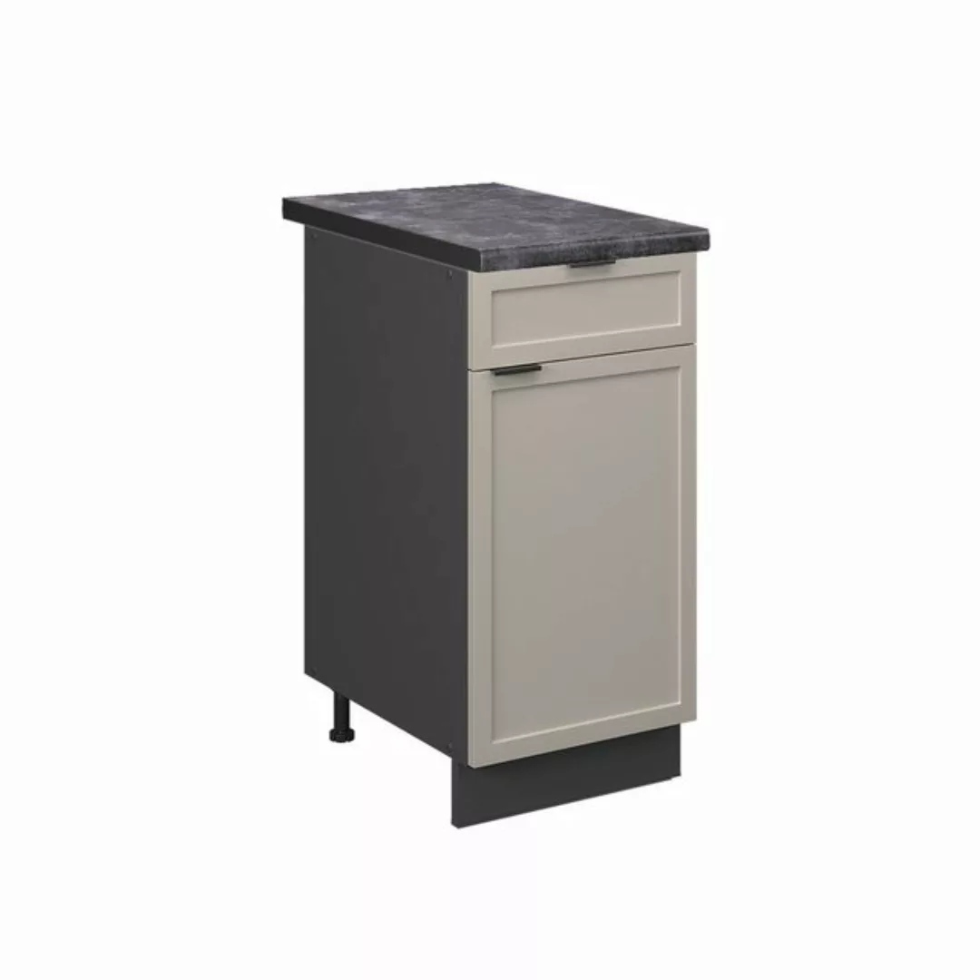 Vicco Unterschrank Fame-Line, GrauBeige/Anthrazit, 40 cm, AP Anthrazit günstig online kaufen