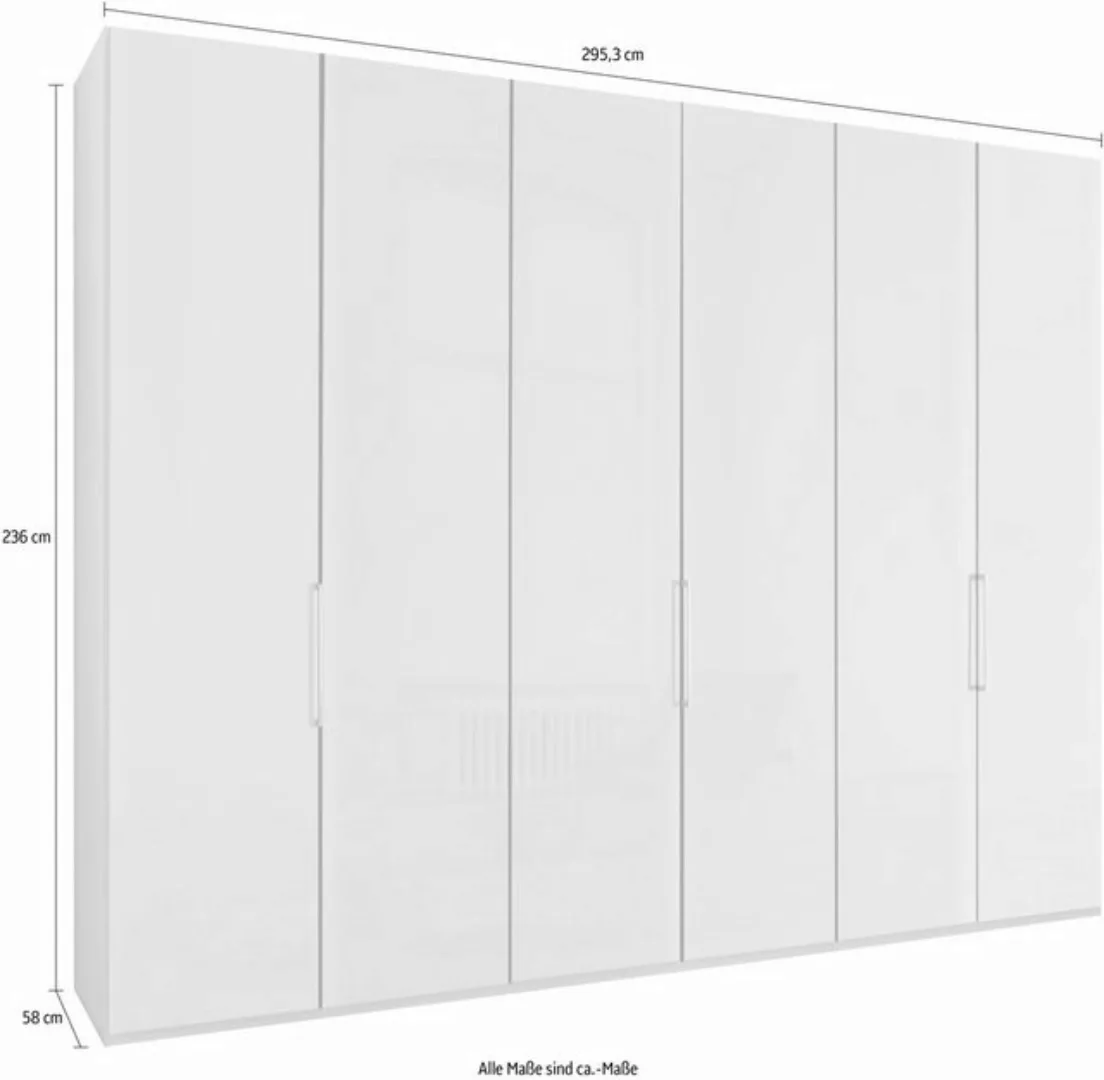 WIEMANN Falttürenschrank "Monaco", mit Glasfront sowie hochwertige Beschläg günstig online kaufen