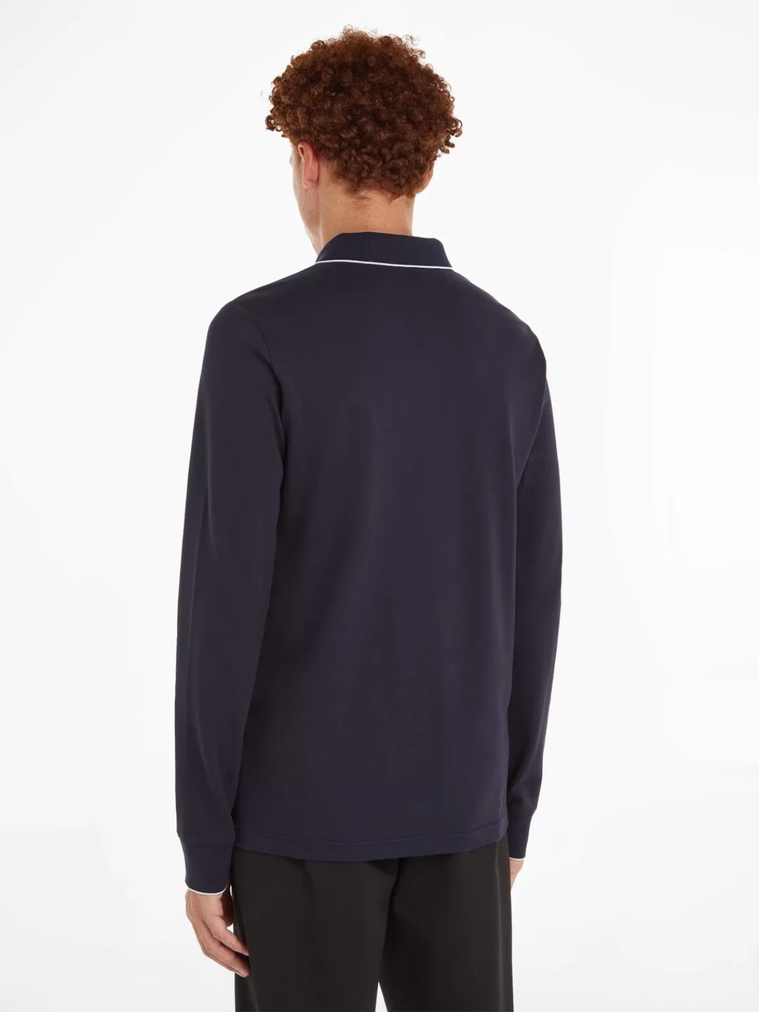 Calvin Klein Poloshirt STRETCH PIQUE TIPPING LS POLO günstig online kaufen