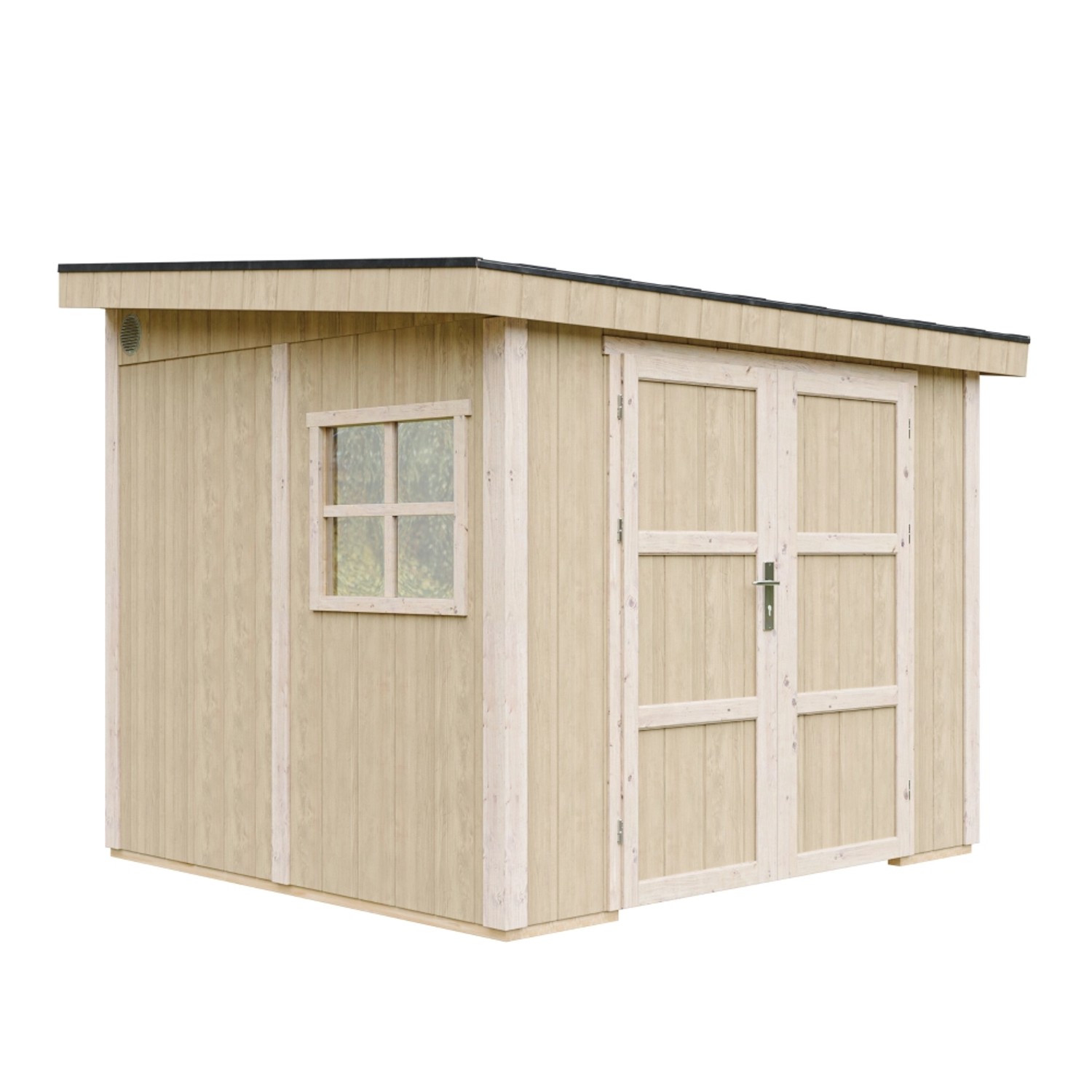 Timbela Premium-Paneel-Schuppen M938B Beige Braun 5,9 m² FSC® günstig online kaufen