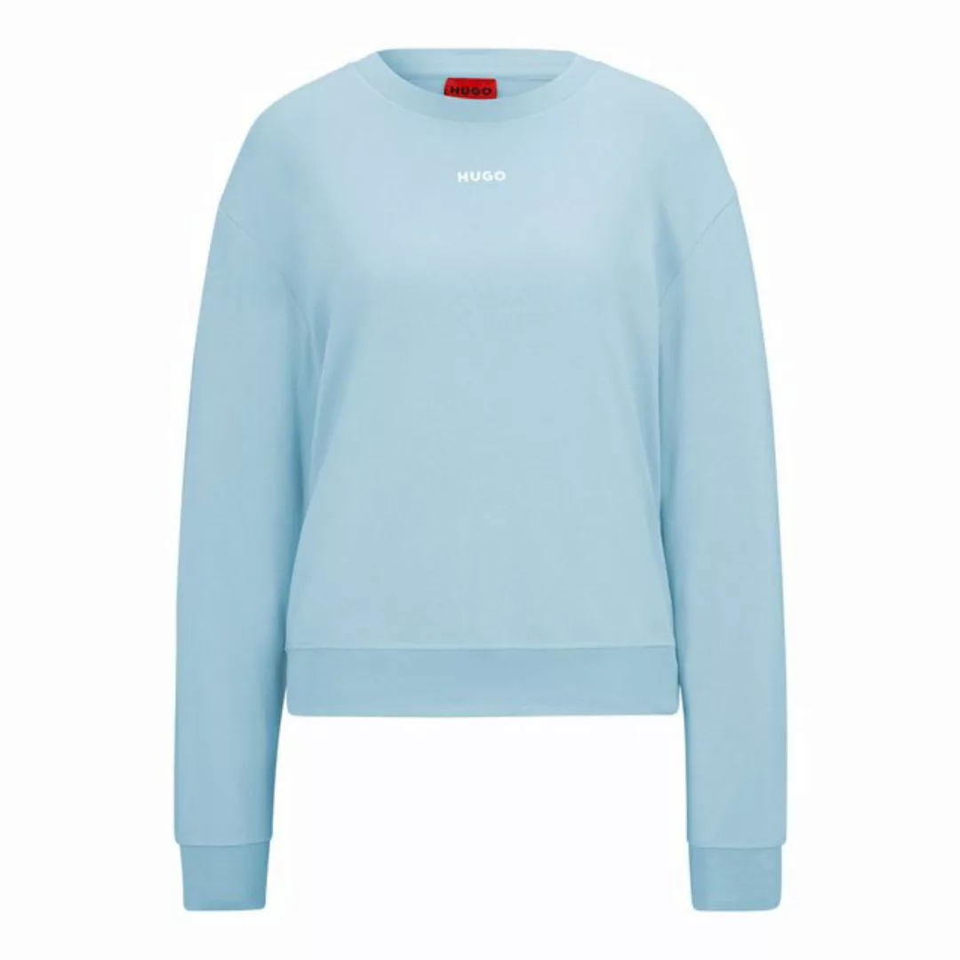 HUGO Sweatshirt Shuffle Sweatshirt mit Silikon-Logo auf der Brust günstig online kaufen
