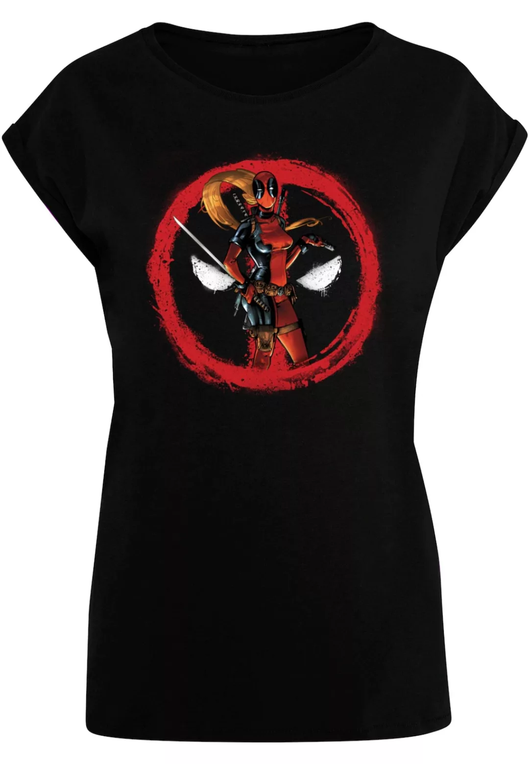 ABSOLUTE CULT T-Shirt "ABSOLUTE CULT Damen Ladies Deadpool - Lady Distresse günstig online kaufen