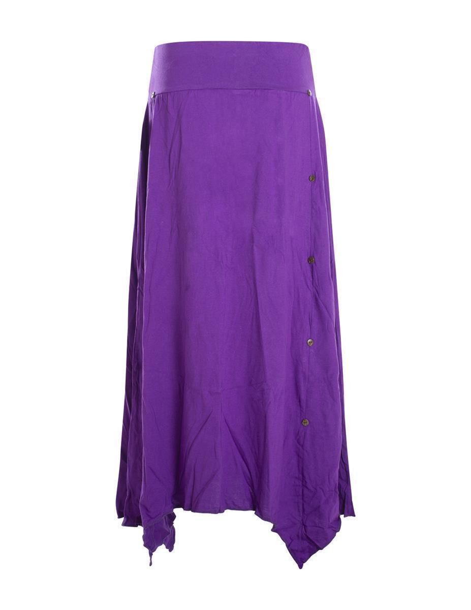Vishes A-Linien-Rock Damen A-Linie Rock Baumwolle günstig online kaufen