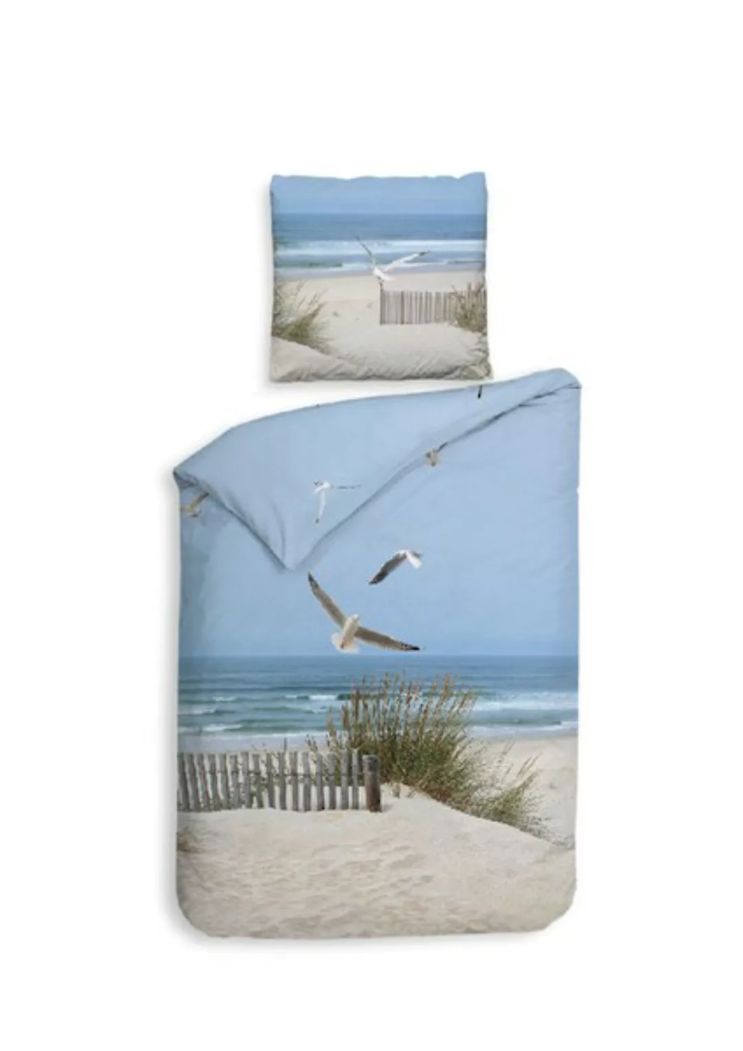 Heckett & Lane Bettwäsche »Spiaggia«, maritimes Design, 100% Baumwolle ab 1 günstig online kaufen