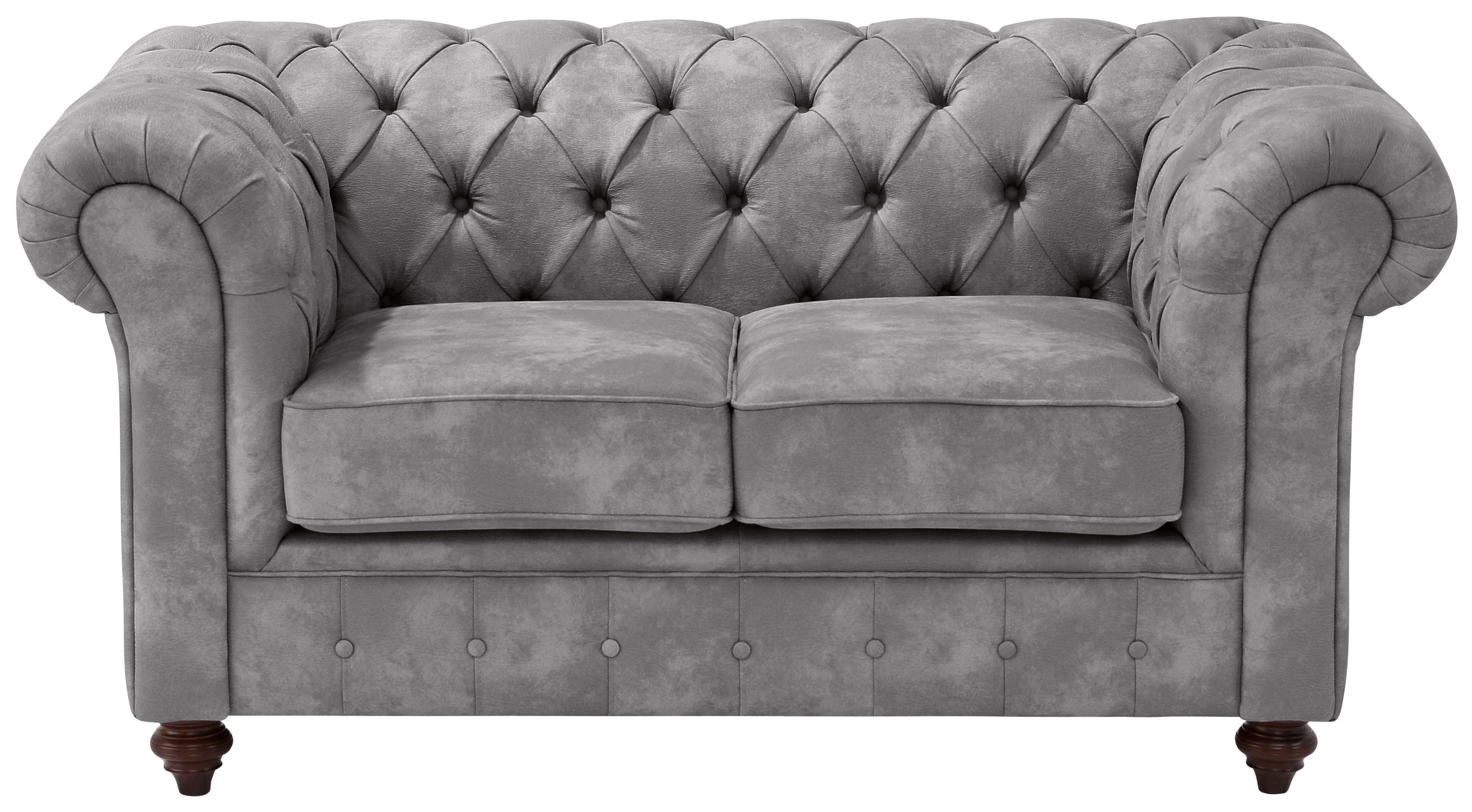 Home affaire Chesterfield-Sofa Chesterfield 2-Sitzer B/T/H: günstig online kaufen