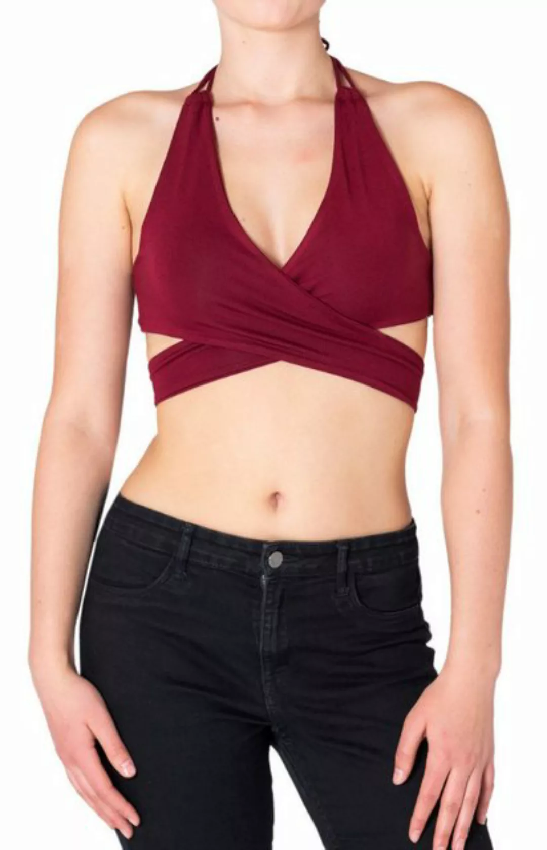 PANASIAM Crop-Top Neckholder Crop-Top für Damen Tanktop mit Cut-Outs Basic günstig online kaufen