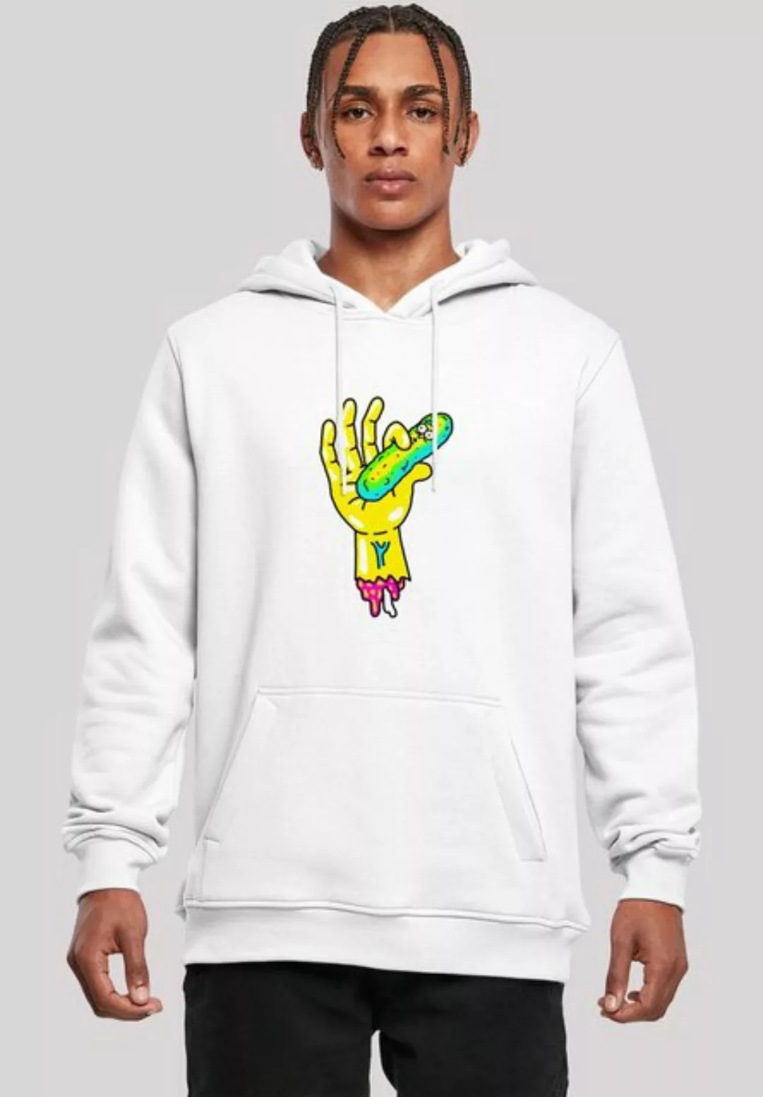 F4NT4STIC Sweatshirt Rick and Morty Pickle Hand Print günstig online kaufen