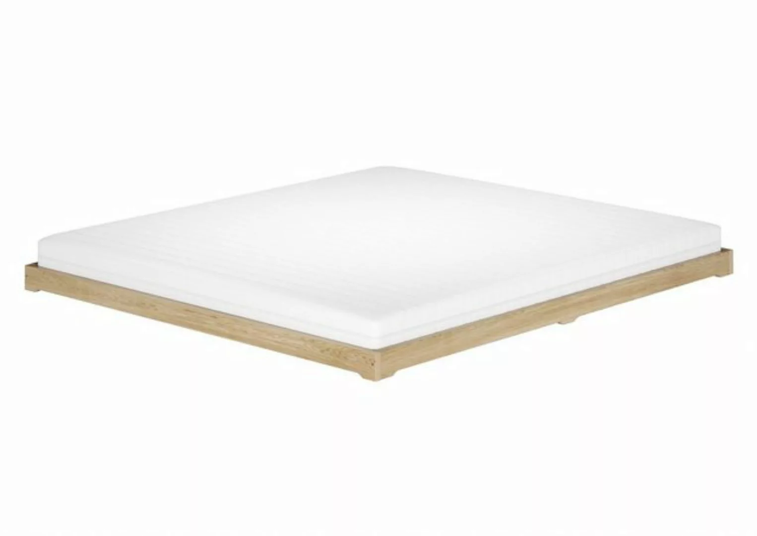 ERST-HOLZ Stapelbett Futonbett Massivholzbett niedrig Esche geölt 160x200 günstig online kaufen