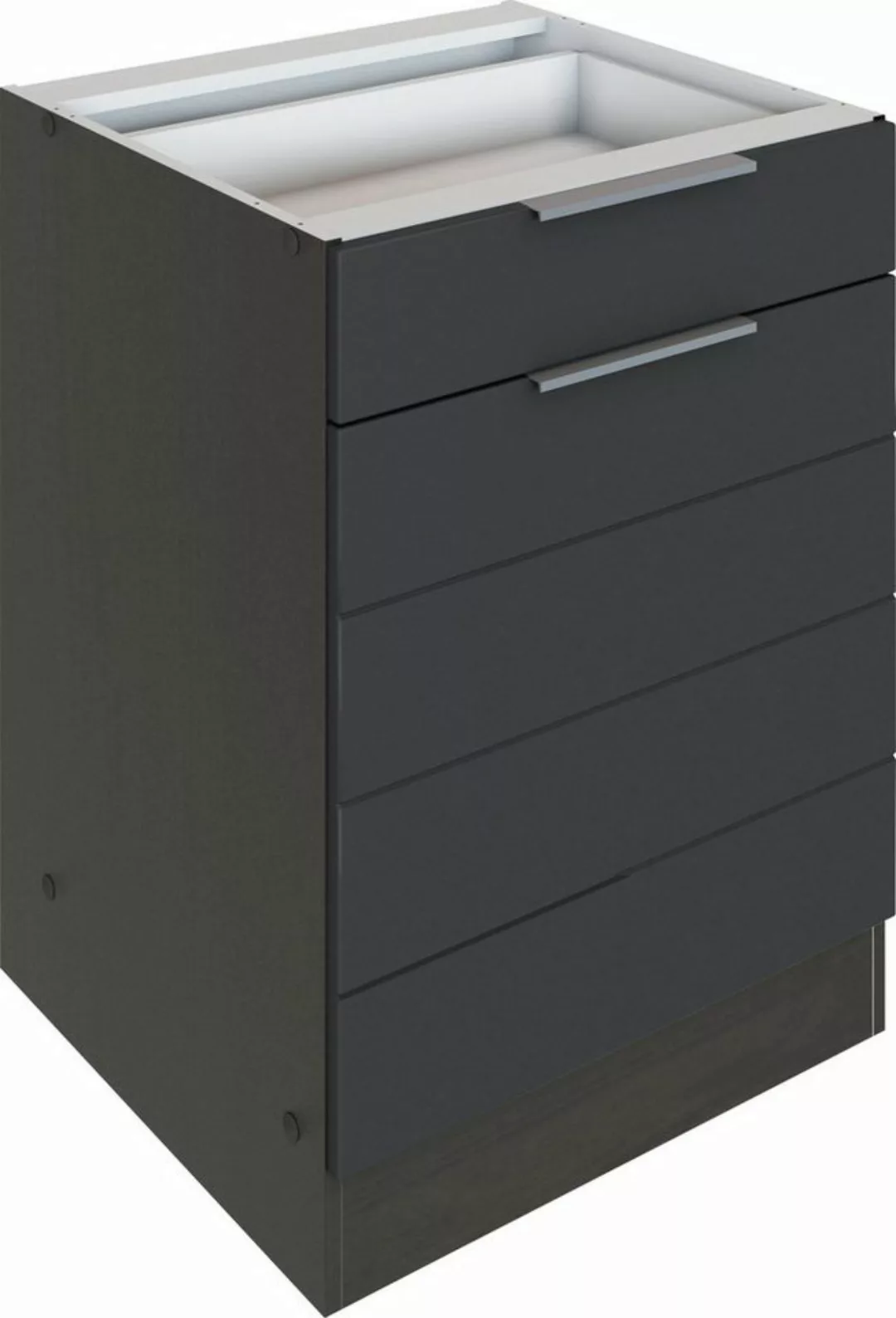 KOCHSTATION Unterschrank KS-Luhe 60 cm breit, hochwertige MDF-Fronten mit w günstig online kaufen