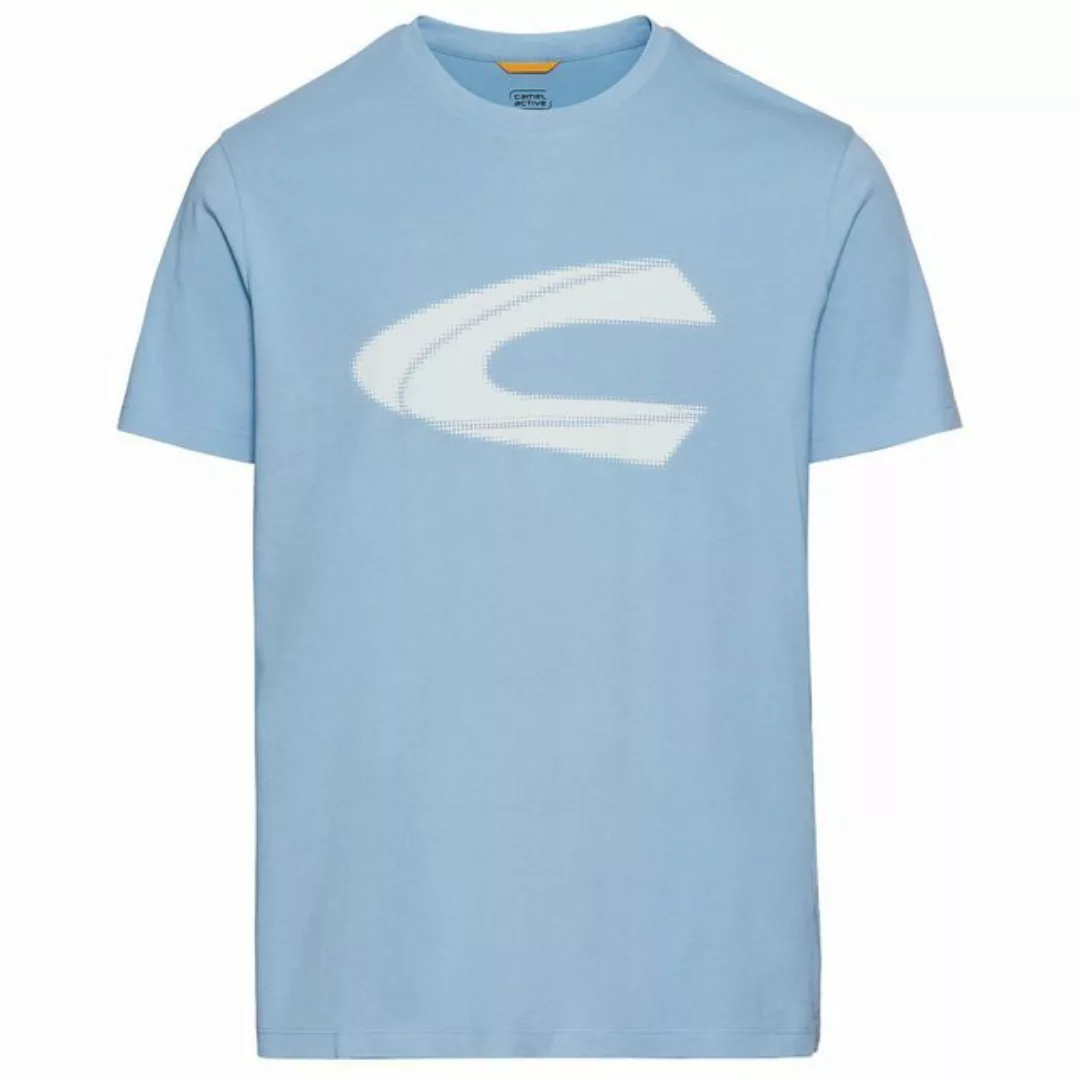 camel active Rundhalsshirt Camel Active T-Shirt XXL eisblau Logo-Print günstig online kaufen