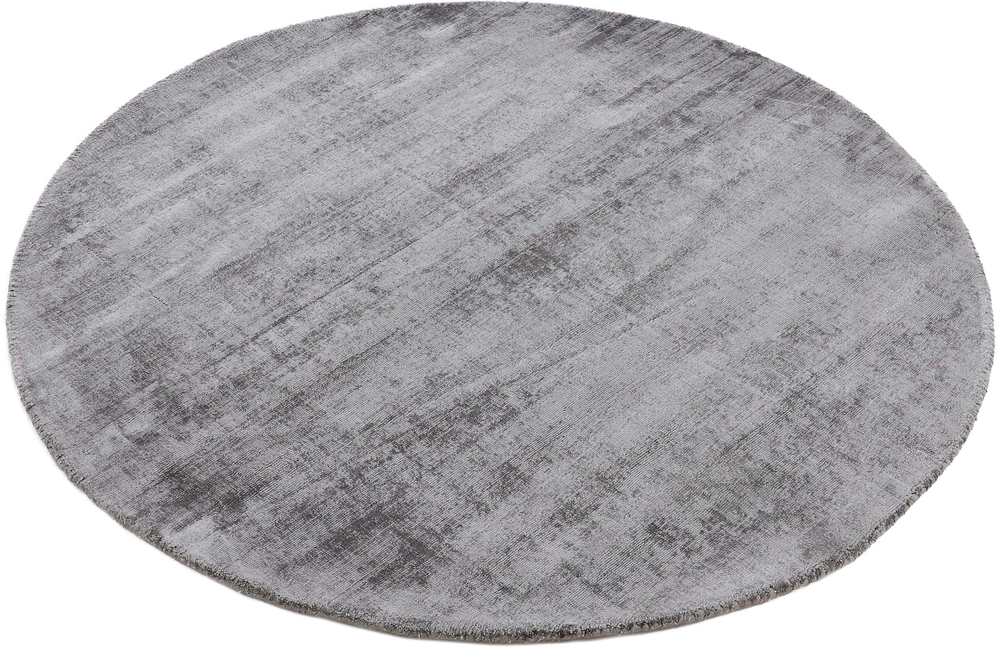 carpetfine Teppich »Ava Viskoseteppich«, rund, 13 mm Höhe, Seidenoptik, lei günstig online kaufen