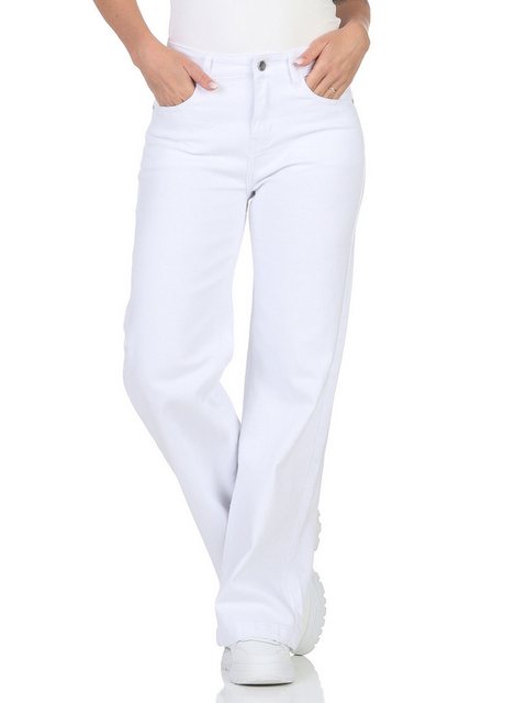 simarada Schlagjeans Damen Jeans Shlag 321 XS/34 Weiß günstig online kaufen