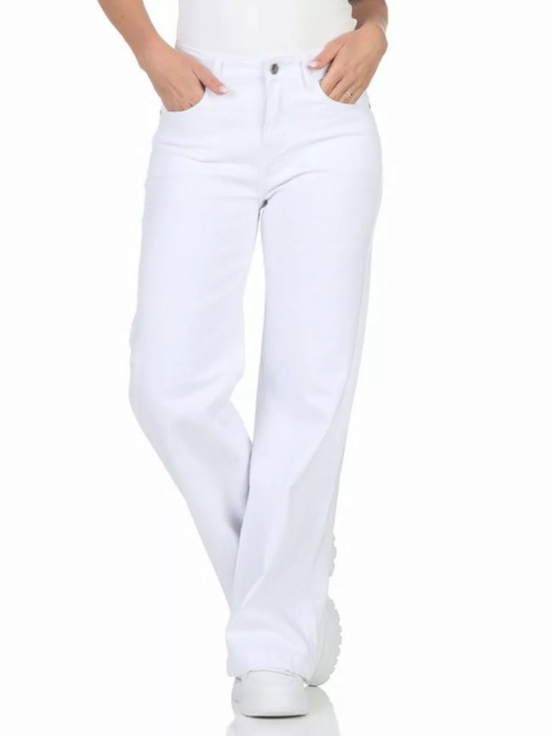 simaranda Schlagjeans Damen Jeans Schlag 321 XS/34 Weiß günstig online kaufen