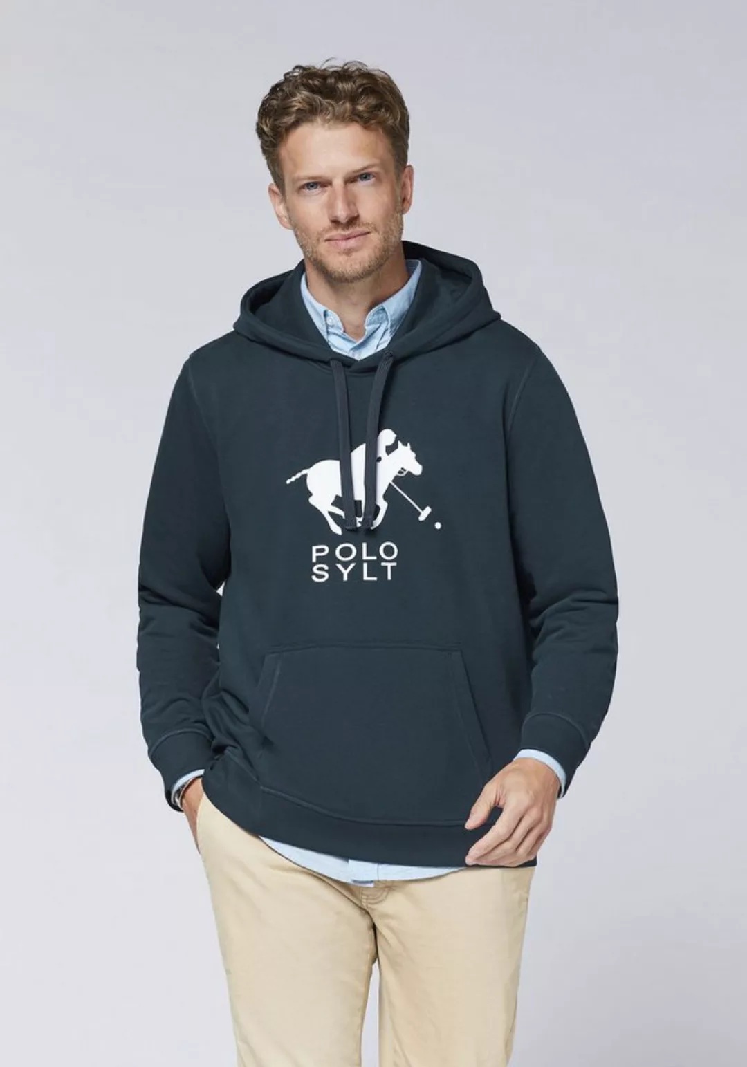 Polo Sylt Kapuzensweatshirt im Label-Design günstig online kaufen