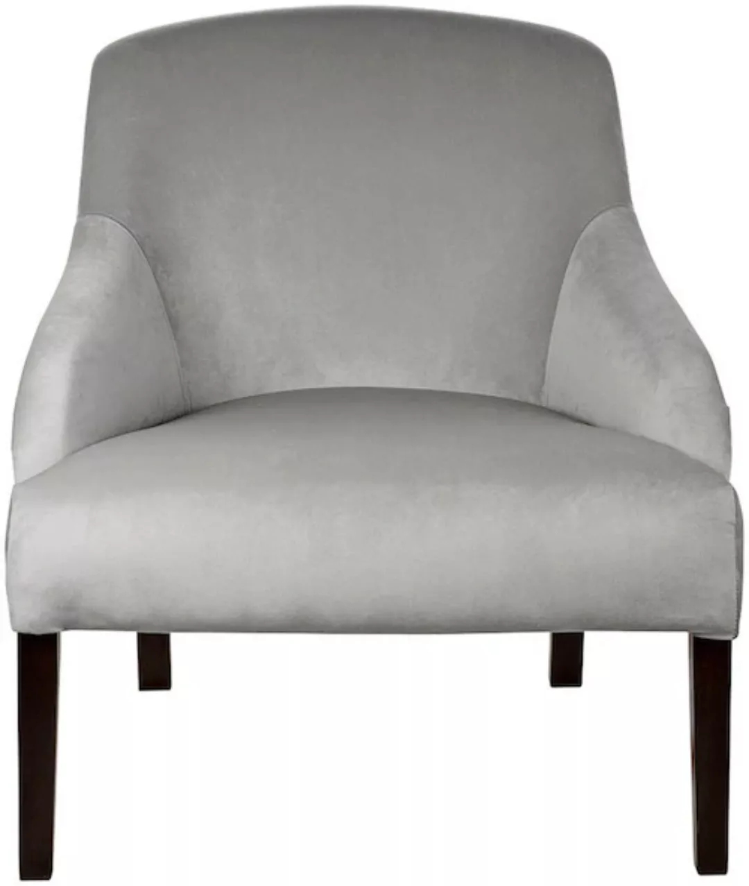 Fink Loungesessel »Sessel«, mit schmalen Armlehnen, massive Holzbeine in Bu günstig online kaufen