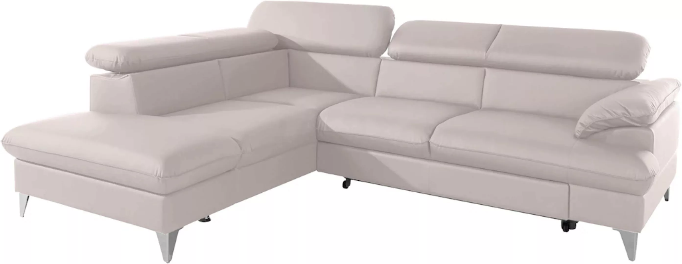 COTTA Polstergarnitur "Caluso", Set: bestehend aus Ecksofa, Hocker, Ecksofa günstig online kaufen