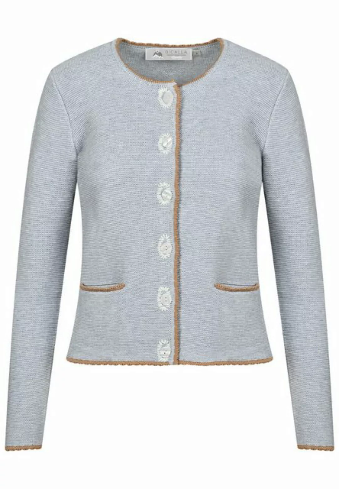 BICALLA Cardigan Cardigan Contrast - 06/silver-mel. (1-tlg) günstig online kaufen