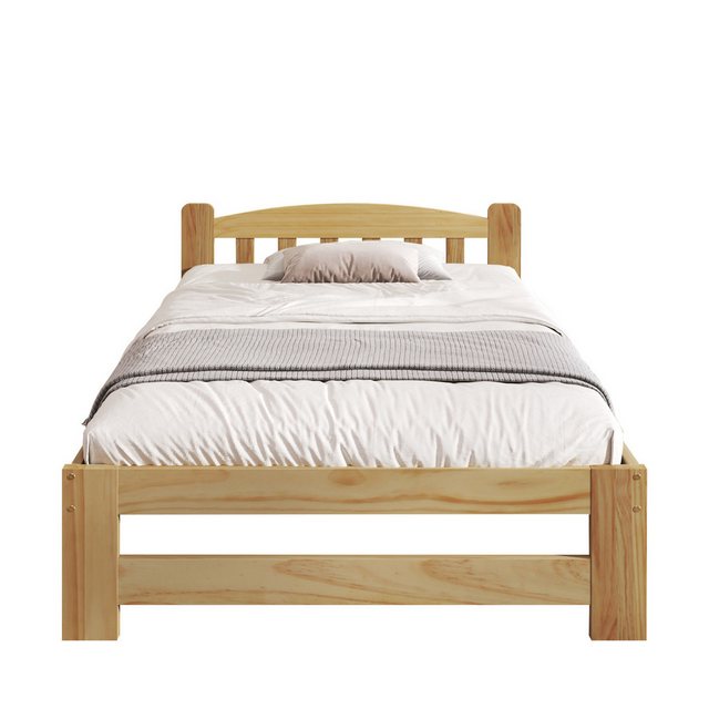 MODFU Massivholzbett Doppelbett Futonbett Funktionsbett, Massivholz Natur B günstig online kaufen