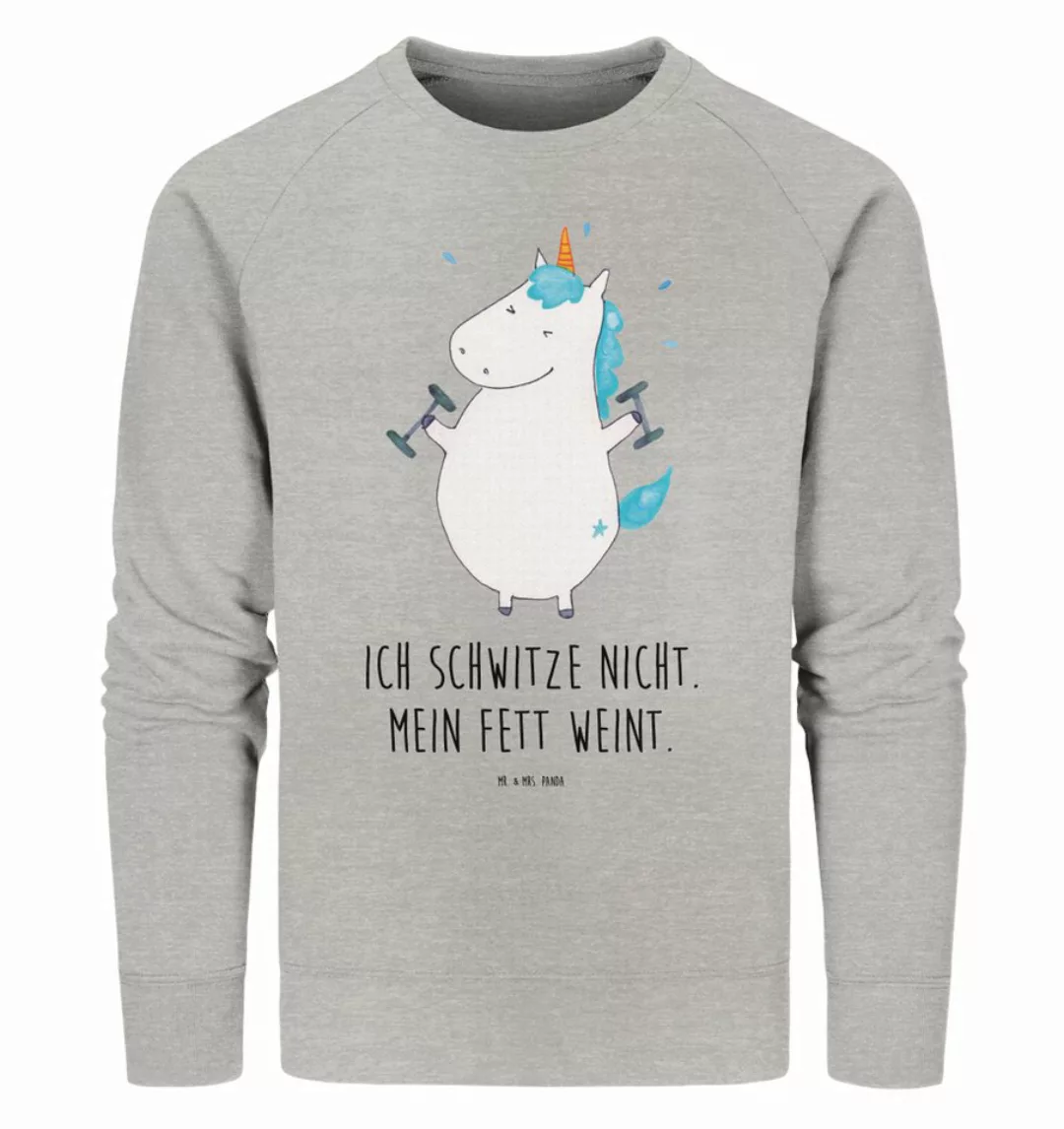 Mr. & Mrs. Panda Longpullover Größe XXL Einhorn Fitness - Heather Grey - Ge günstig online kaufen