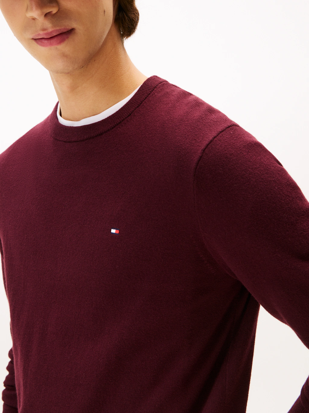 Tommy Hilfiger Rundhalspullover "PIMA ORG CTN CASHMERE CREW NECK" günstig online kaufen